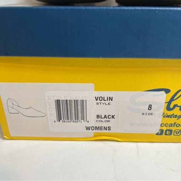 NIB Sbicca Black Suede Violin Mules 8 - Picture 15 of 15